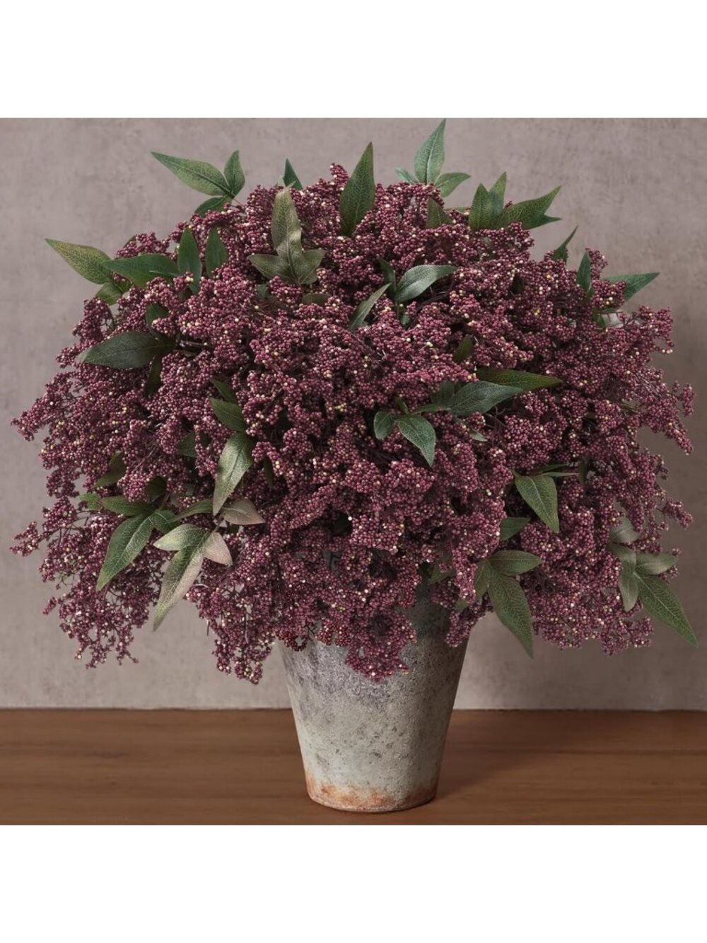 6 Pcs 17" Realistic Berry Stems & Nandina Branches for Fall Home Decor